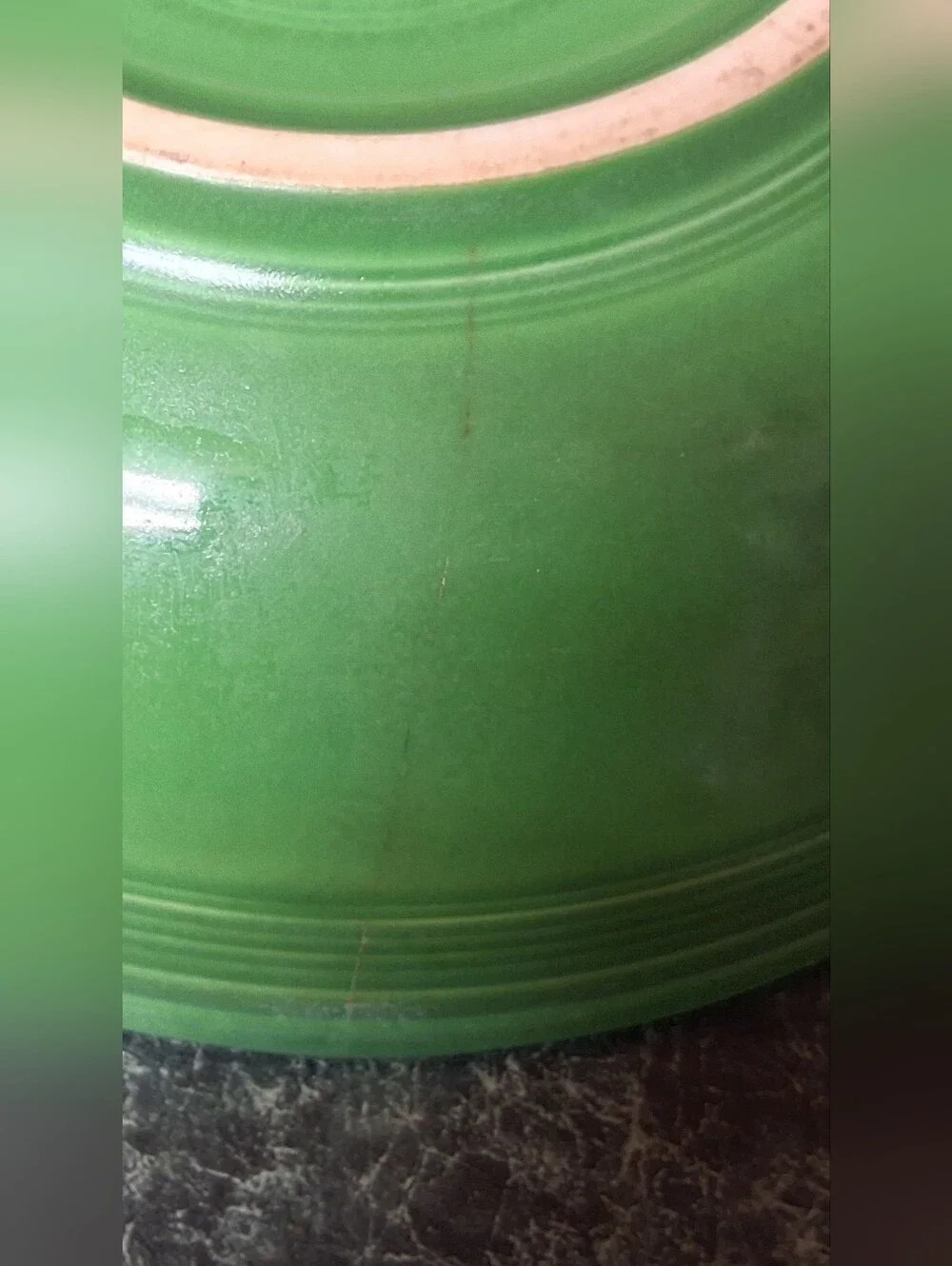 Vintage Fiestaware Homer Laughlin  Green Salad Serving Bowl 7.5
